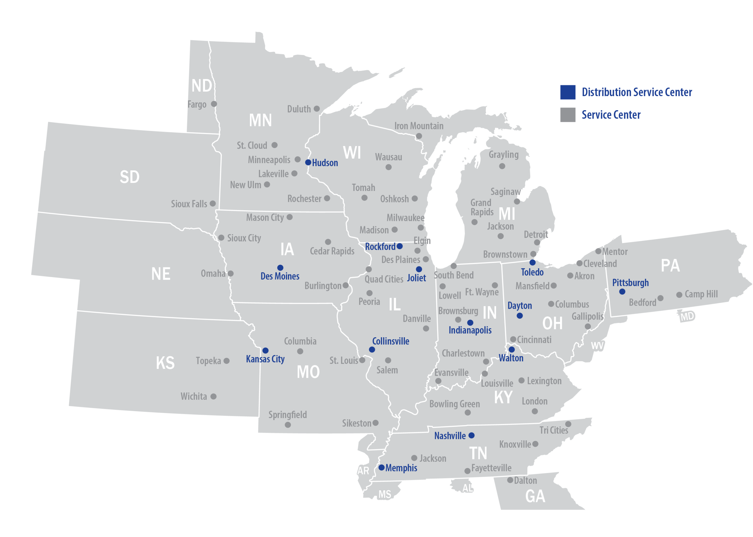 Pool Distribution Map